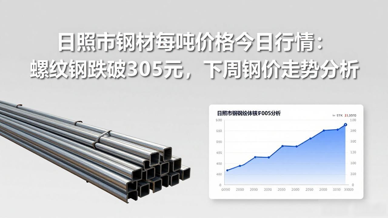 日照市钢材每吨价格今日行情：螺纹钢跌破3005元，下周钢价走势分析