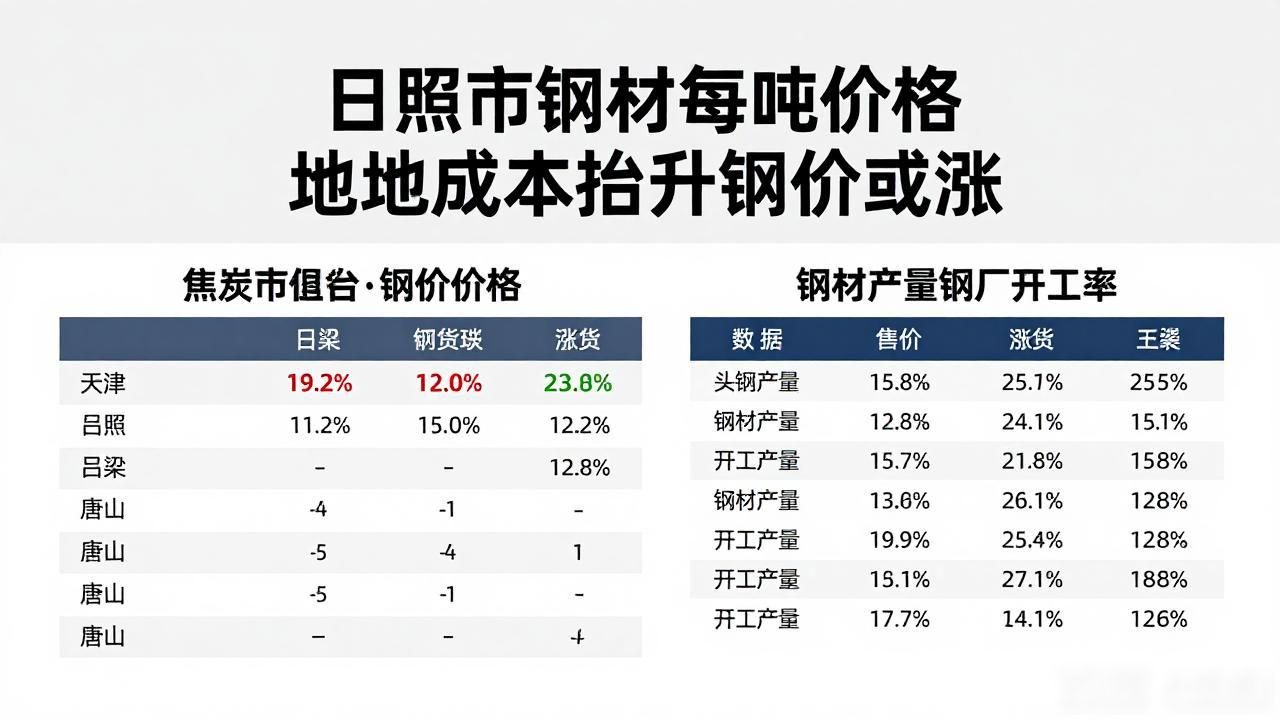 日照市钢材每吨价格 地缘成本抬升钢价或涨