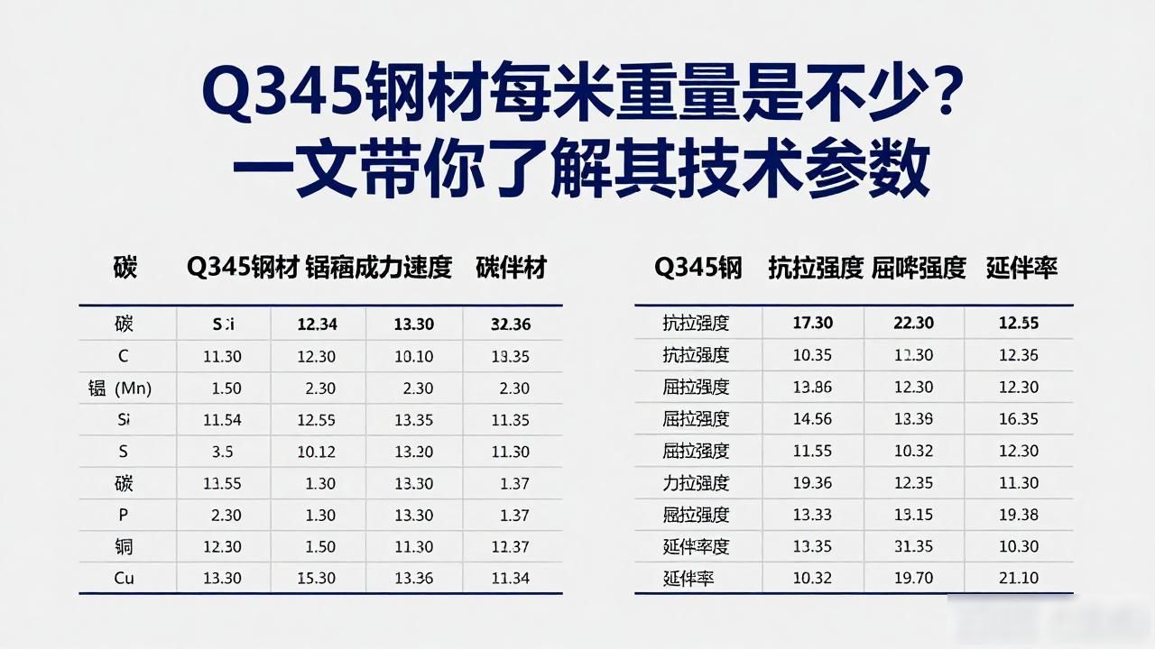 Q345钢材每米重量是多少？一文带你了解其技术参数