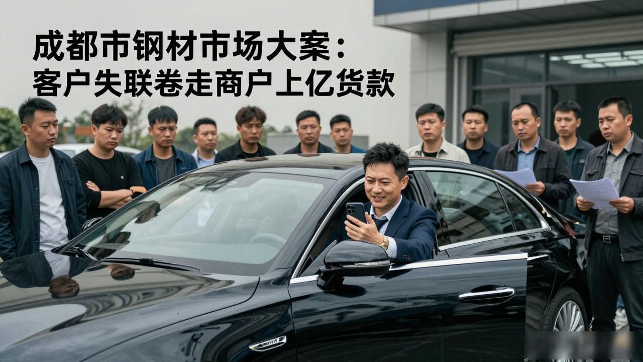 成都市钢材市场大案：客户失联卷走商户上亿货款