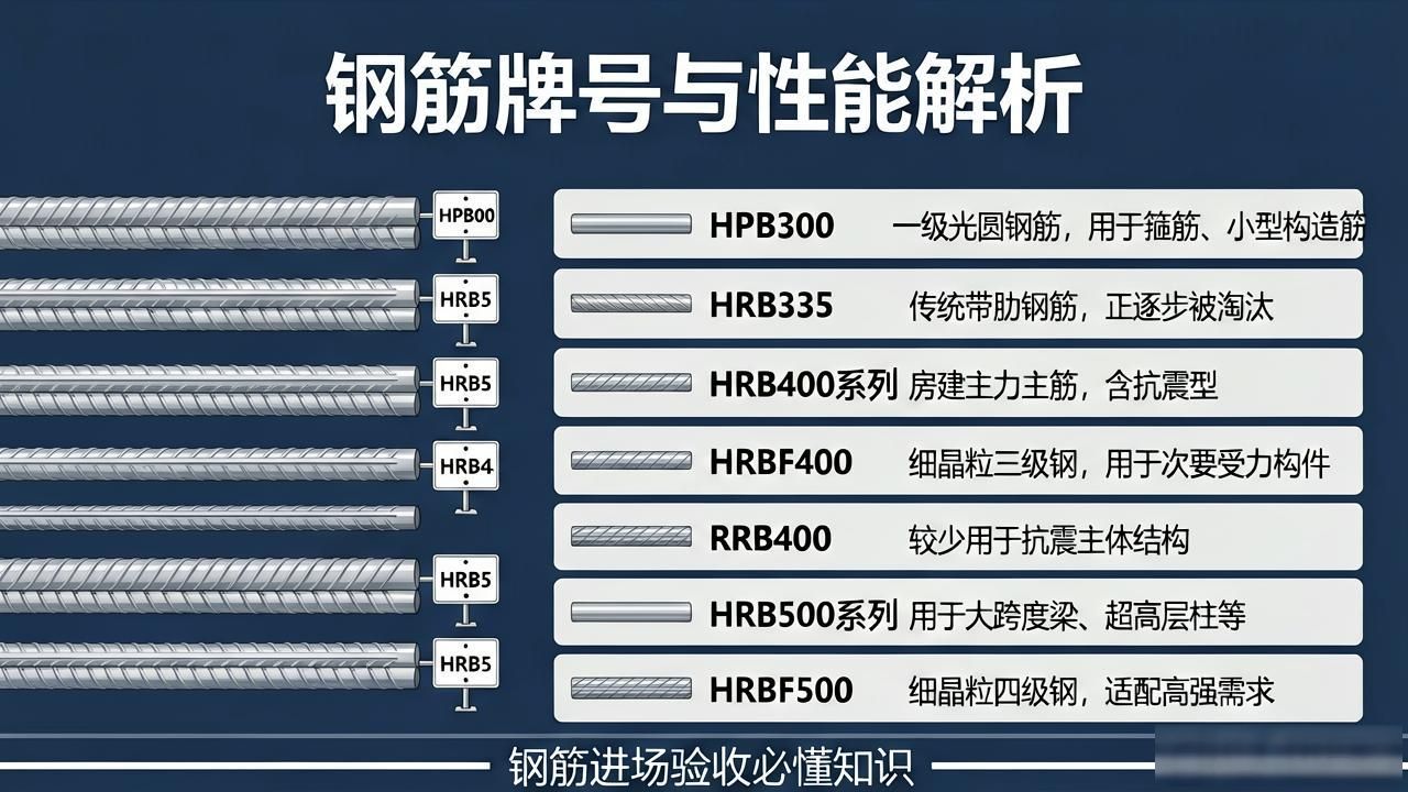 钢材标识牌怎么看懂？钢筋进场验收必懂牌号与性能