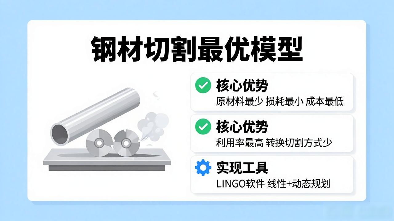 钢材切割方案怎么定？动态规划帮你省料省成本