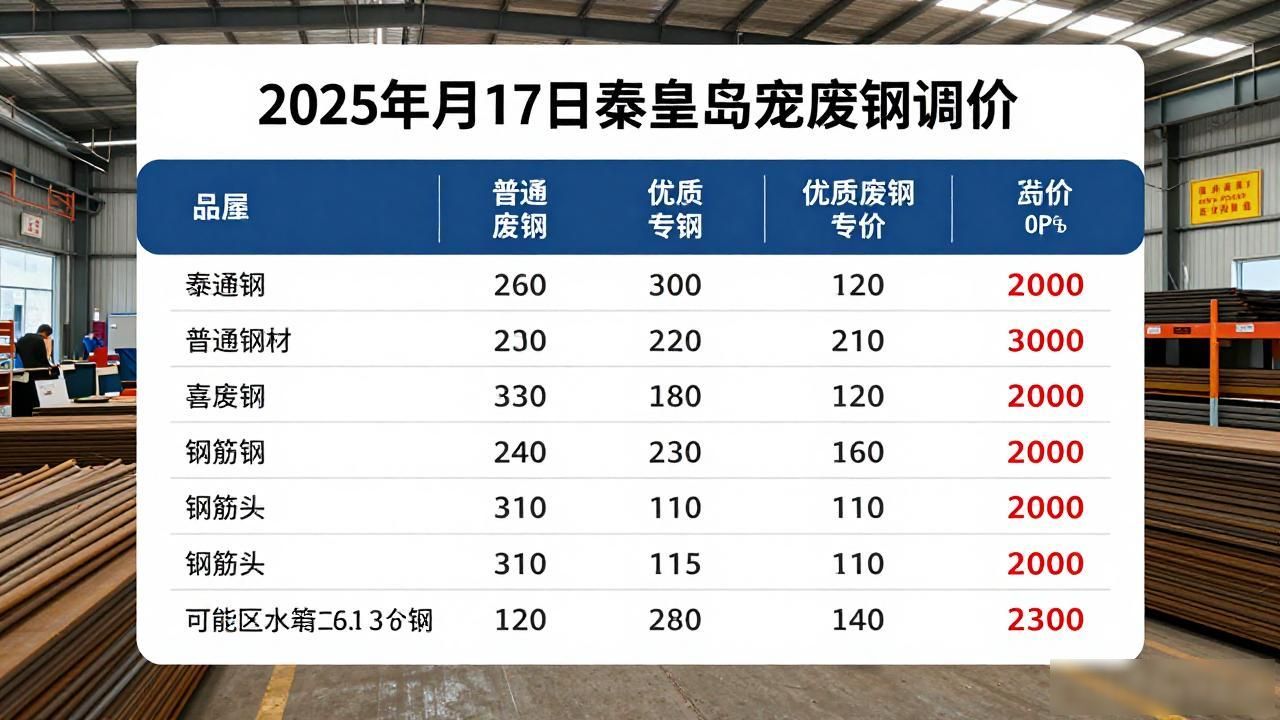 8月7日钢材单价：11家钢厂废钢调价，华东涨跌互现