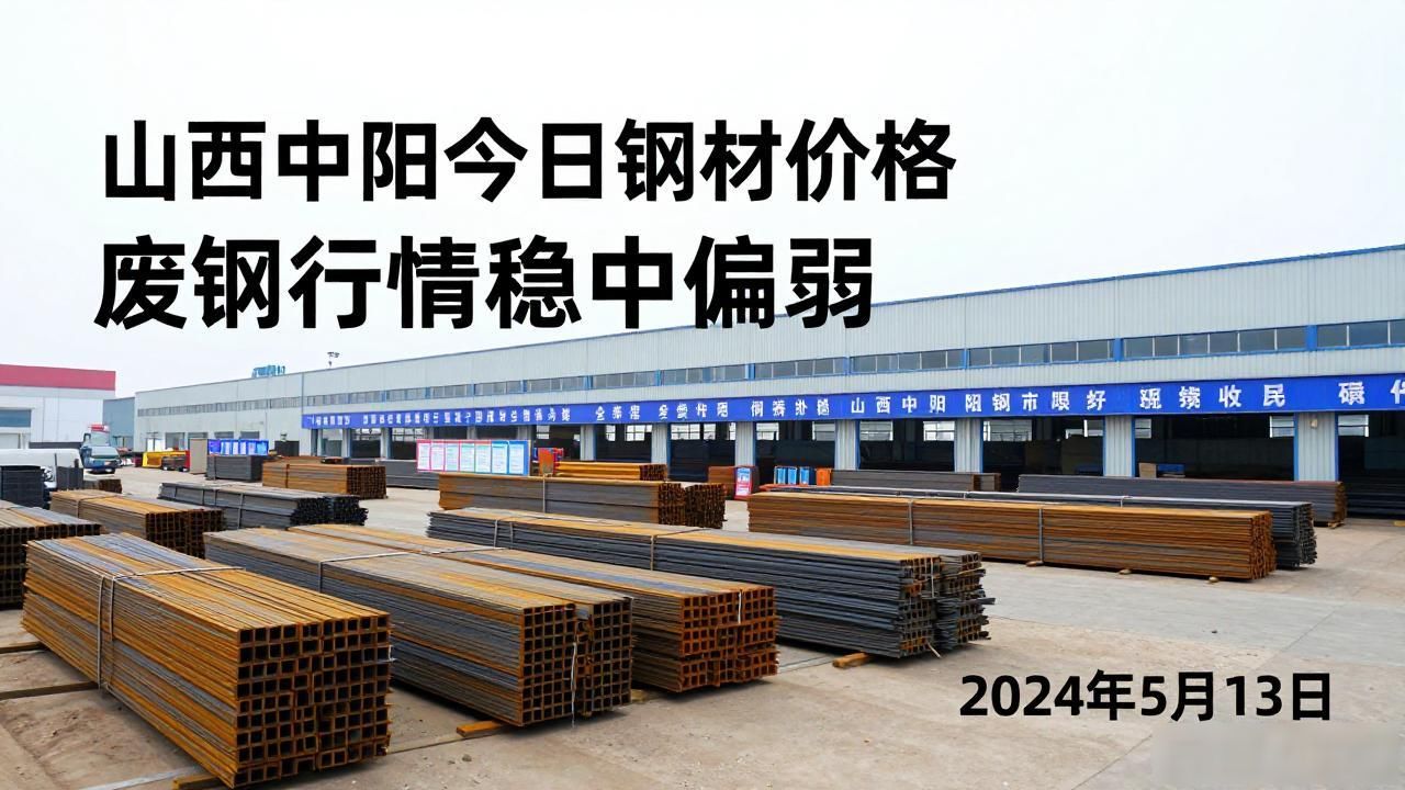 山西中阳今日钢材价格 废钢行情稳中偏弱