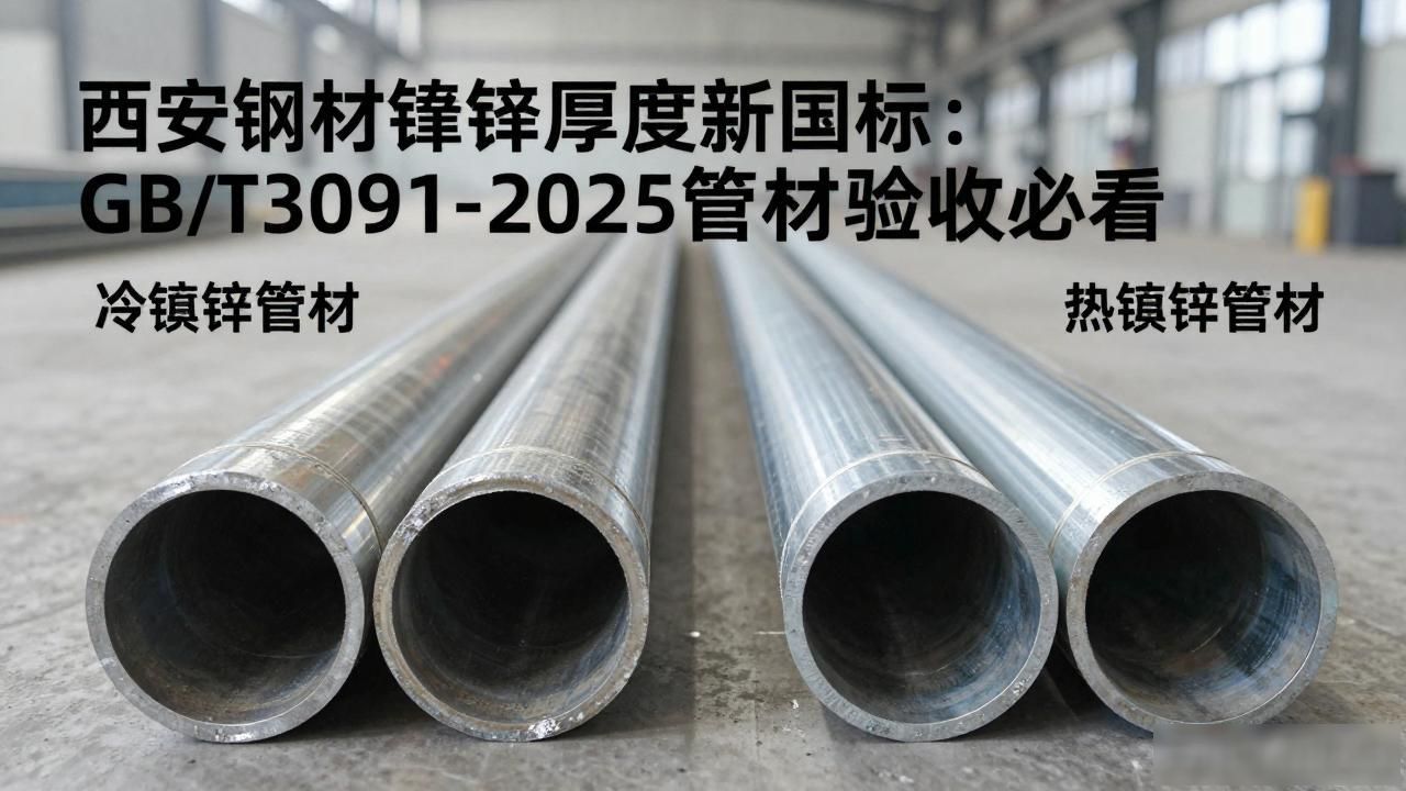 西安钢材镀锌厚度新国标：GB/T3091-2025管材验收必看