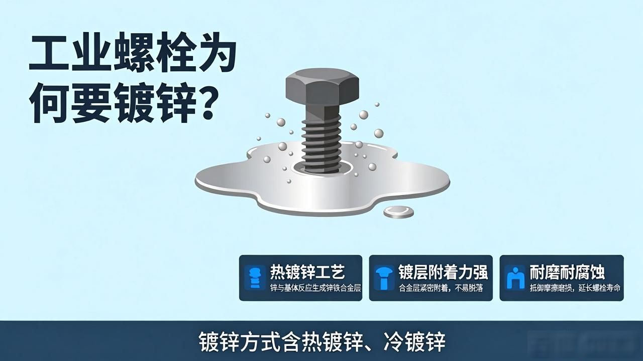 工业建筑领域螺栓为啥要镀锌？镀锌方式有哪些？