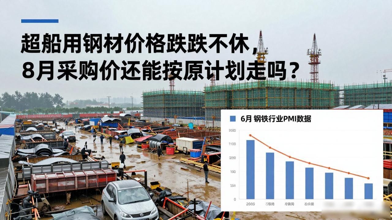 造船用钢材价格跌跌不休，8月采购价还能按原计划走吗？