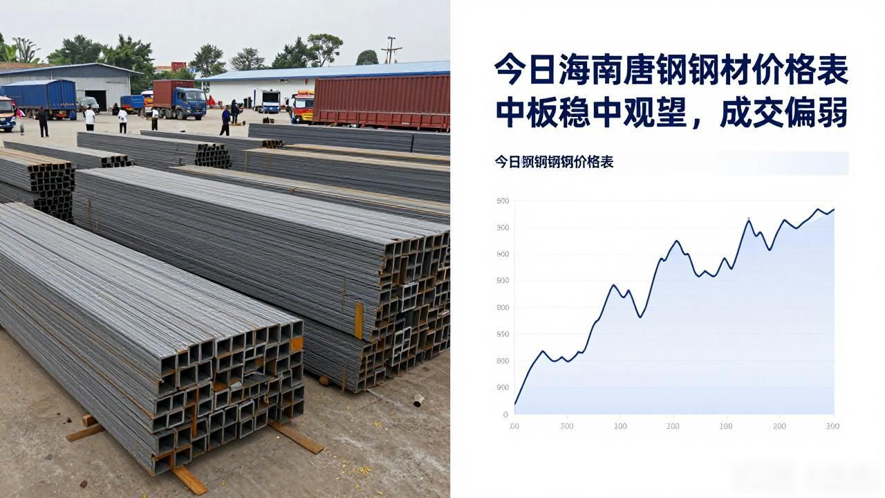 今日海南唐钢钢材价格表：中板稳中观望，成交偏弱