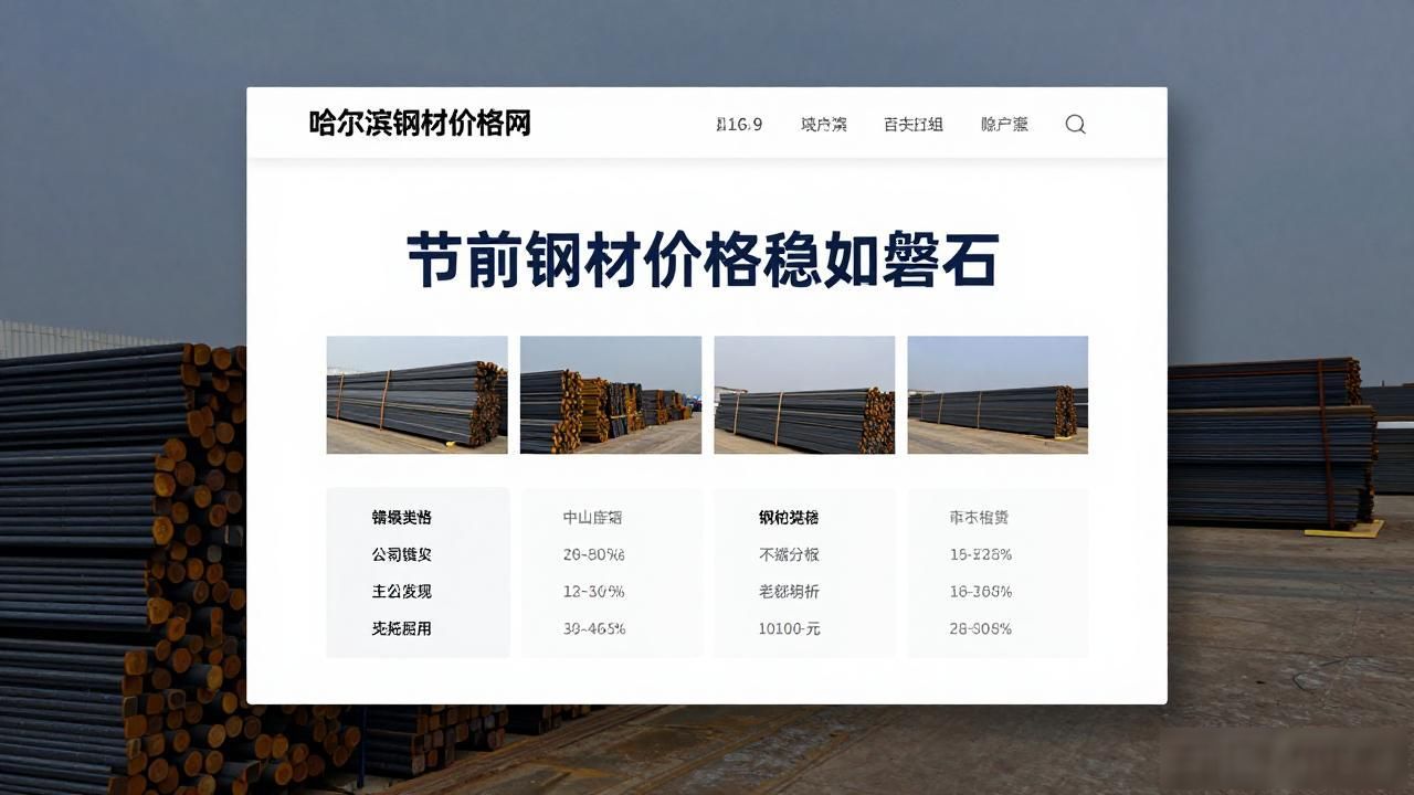 全国钢材价格稳不稳_哈尔滨钢材价格网_钢材市场春节前走势