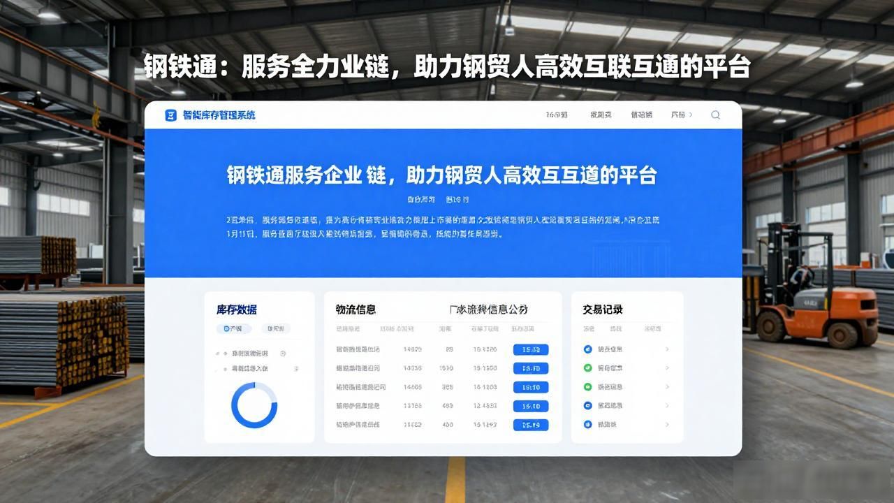 钢铁通大宗商品电子商务服务平台_钢铁行业线上交易平台云商ERP_钢材现货交易网