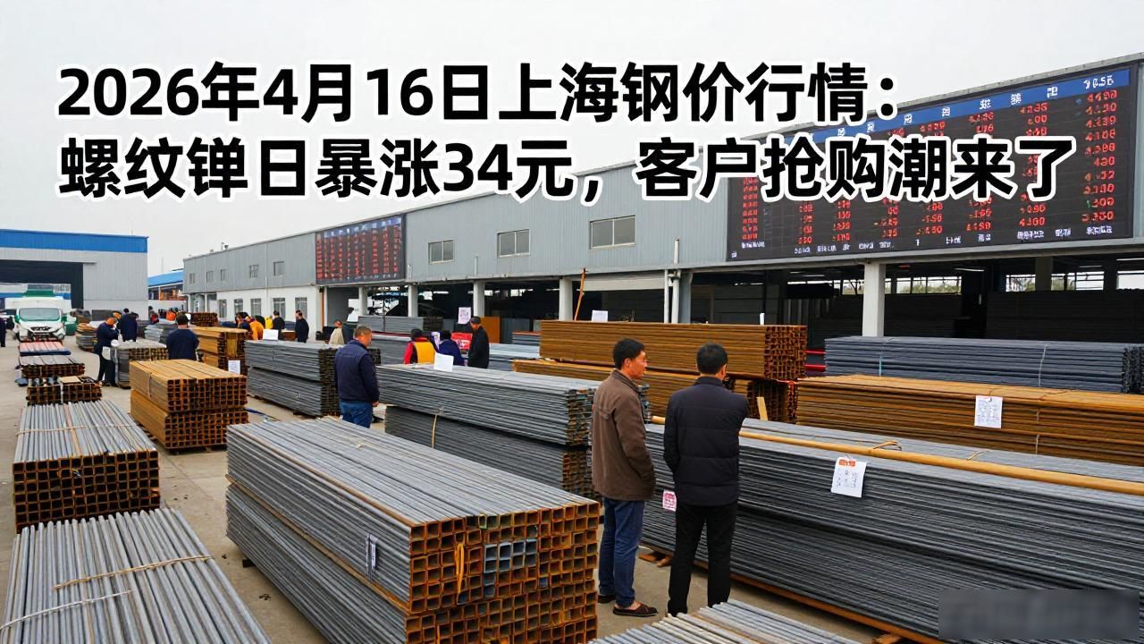 2026年4月16日上海钢材市场价格行情_螺纹钢价格分析_建筑钢材价格走势