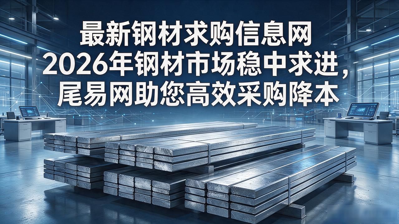最新钢材求购信息网 2026年钢材市场稳中求进,尾易网助您高效采购降本