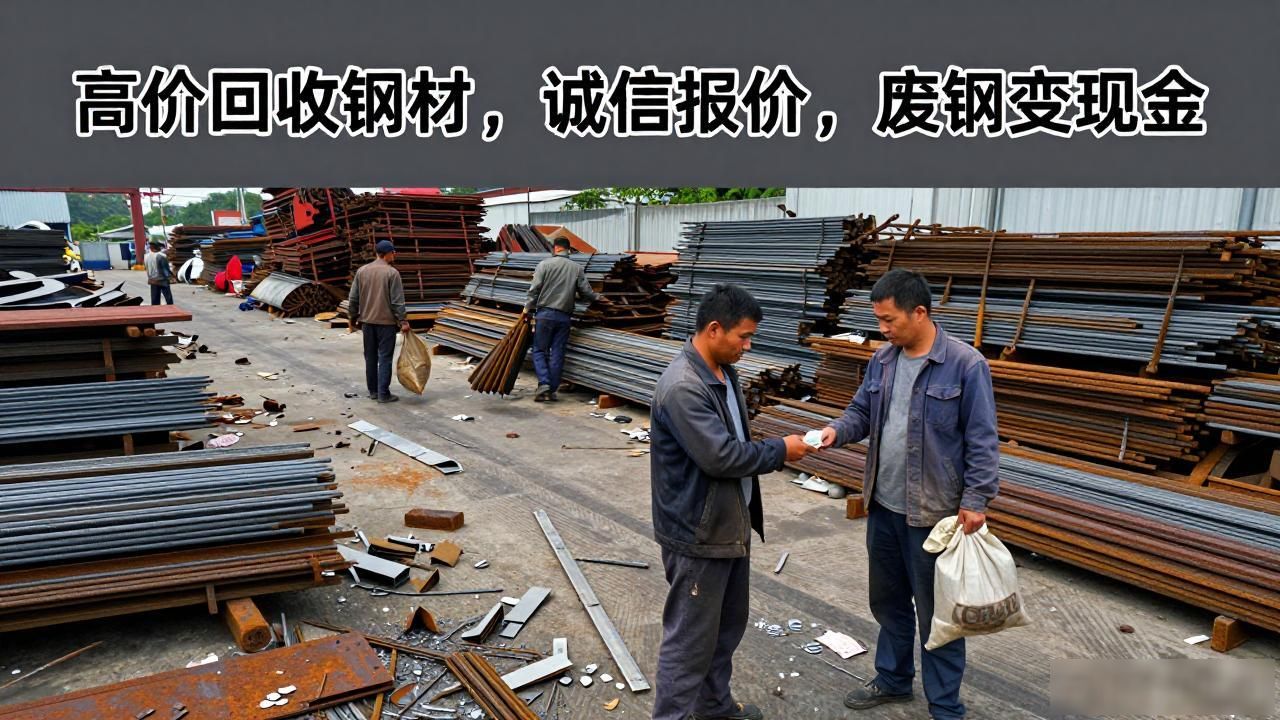高价回收钢材，诚信报价，废钢变现金