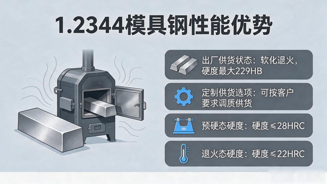 1.2344模具钢性能优势全解析,与钢材淬火温度关系不大