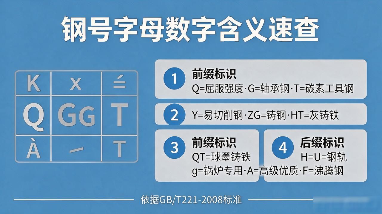 钢材分类 标准_钢铁产品牌号表示方法GB/T221-2008_汉语拼音字母化学元素符号阿拉伯数字组合规则