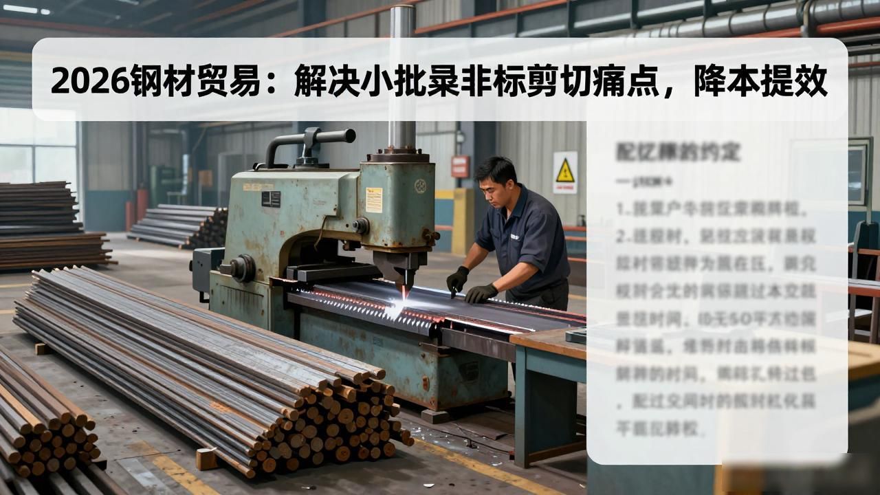 2026钢材贸易:解决小批量非标剪切痛点,降本提效