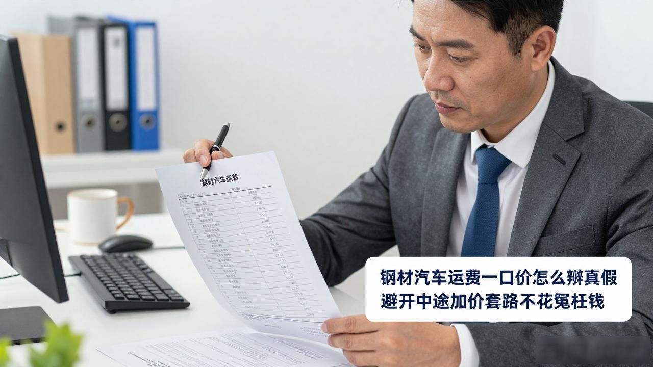 钢材汽车运费一口价怎么辨真假 避开中途加价套路不花冤枉钱
